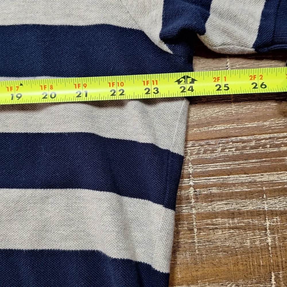 Polo Ralph Lauren Men's Striped‎ Short Sleeve XL Blue & White Polo Shirt